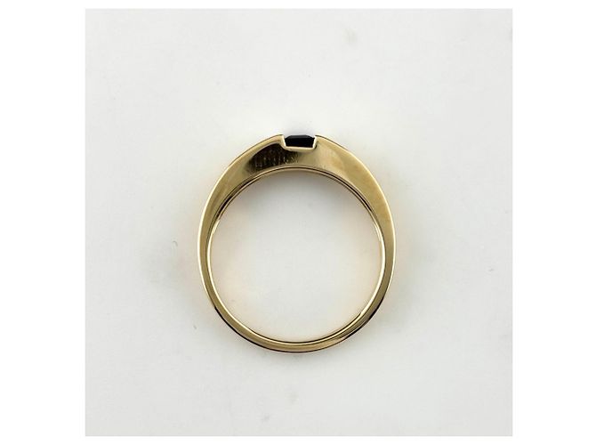 Autre Marque Anello a fascia Tiffany & Co. in oro giallo e zaffiro - vista 5