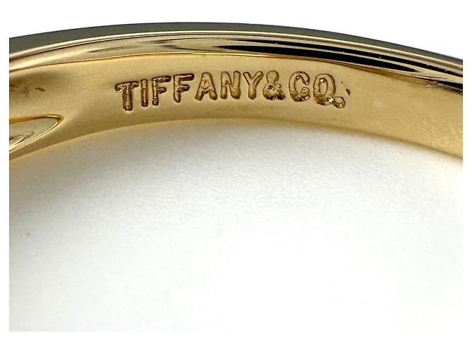 Autre Marque Anello a fascia Tiffany & Co. in oro giallo e zaffiro - vista 8