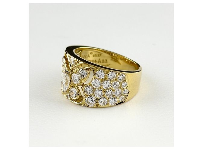 Van Cleef & Arpels Ringband aus 18K Gelbgold mit Diamanten - Ansicht 3