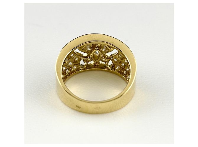 Van Cleef & Arpels Ringband aus 18K Gelbgold mit Diamanten - Ansicht 4