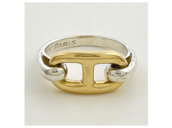 Hermès Hermes HERMES Ring Chaine d'Ancre Silber Golden - Ansicht 2