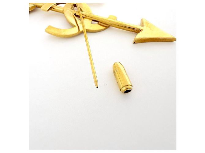 Chanel vergoldete Brosche Golden - Ansicht 4