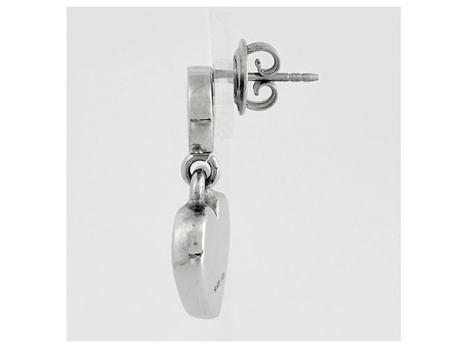 Orecchini Gucci Interlocking G Heart Swing Argento - vista 2