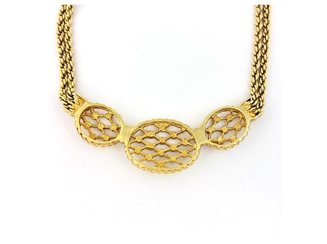 Collana a doppio filo placcata oro Christian Dior D'oro - vista 2