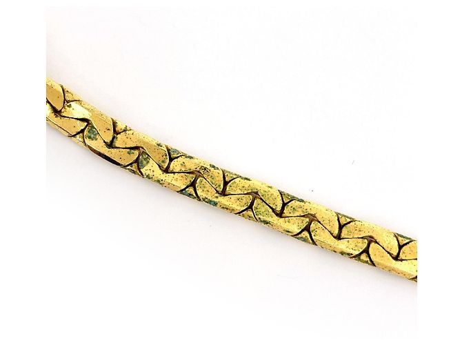 Collana girocollo Christian Dior placcata oro con strass D'oro - vista 5