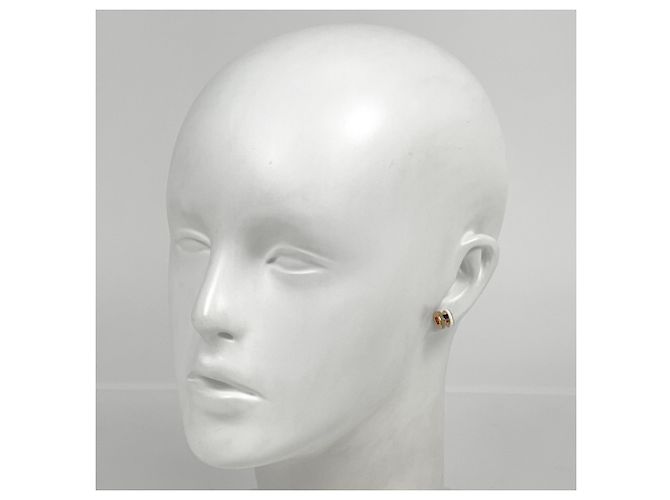 Hermès Pendientes Hermes Mini Pop H Blanco Dorado - vista 4