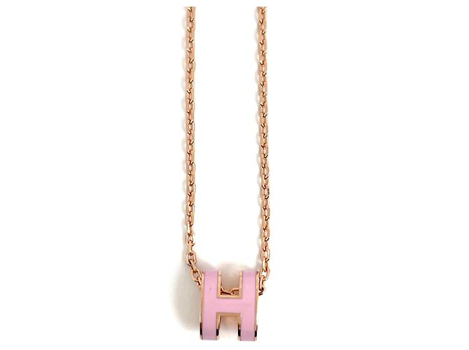 Hermès Colar Hermes Mini Pop H Rosa - vista 2
