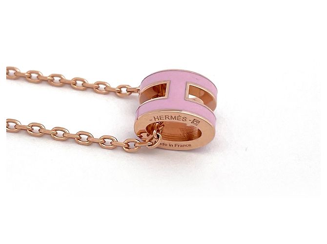 Hermès Colar Hermes Mini Pop H Rosa - vista 3