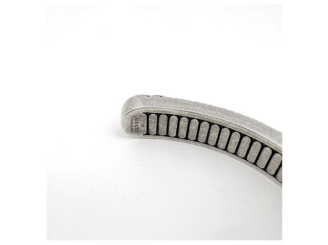 Bracciale Gucci GG Marmont Double G in argento - vista 6