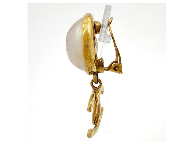 Orecchini a clip Chanel placcati oro D'oro - vista 2