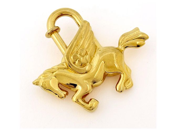 Hermès Charm per borsa Hermes placcato oro D'oro - vista 2
