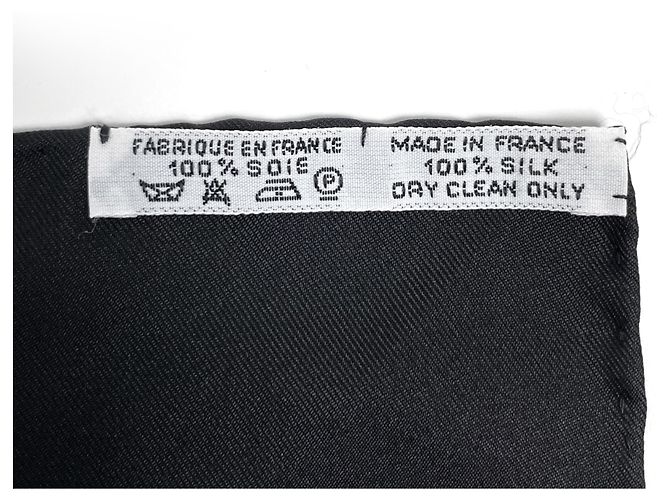 Hermès Hermes Carre 90 L’Hiver en Poste Schal Schwarz Mehrfarben - Ansicht 2
