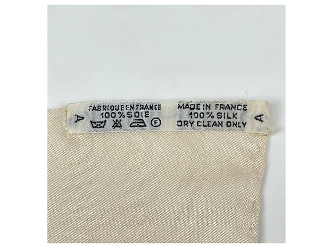 Hermès Foulard Hermes Carre 90 Tournez Manege Multicolore Beige - vista 2