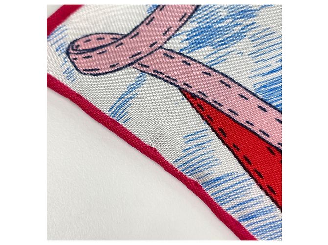 Louis Vuitton Carre 90 Up and Away Scarf Blu Multicolore - vista 3