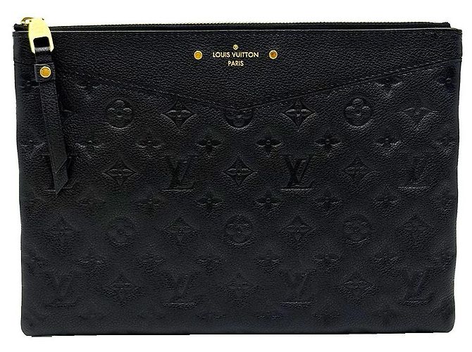 Louis Vuitton Clutch Daily Pouch Monogram Empreinte Black Nero - vista 2