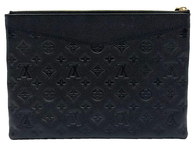Louis Vuitton Clutch Daily Pouch Monogram Empreinte Black Nero - vista 5