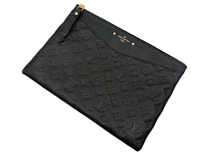 Louis Vuitton Clutch Daily Pouch Monogram Empreinte Black Nero - vista 6