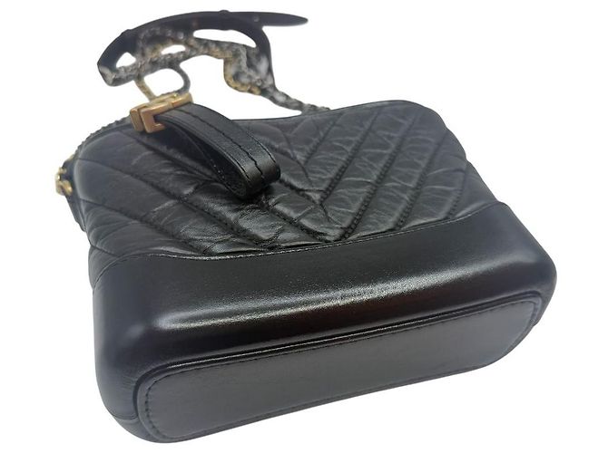Chanel Borsa a tracolla Gabrielle Small Hobo Nera Nero - vista 5