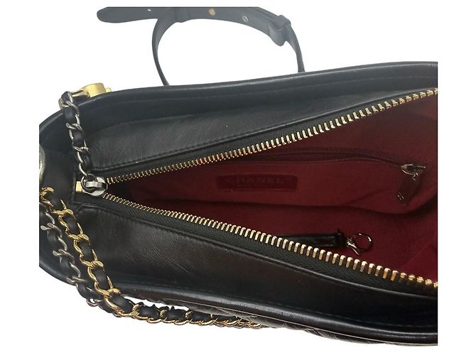Chanel Borsa a tracolla Gabrielle Small Hobo Nera Nero - vista 7