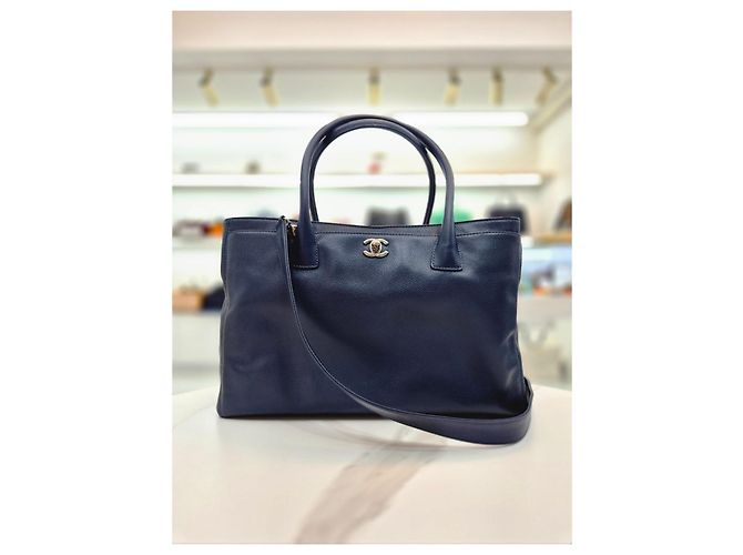 Chanel Surf Bag Silver Navy Collection Schultertasche Blau - Ansicht 10