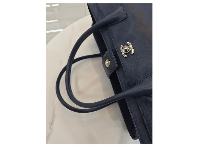 Chanel Surf Bag Silver Navy Collection Schultertasche Blau - Ansicht 22