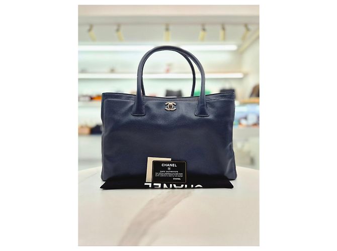 Chanel Surf Bag Silver Navy Collection Schultertasche Blau - Ansicht 9