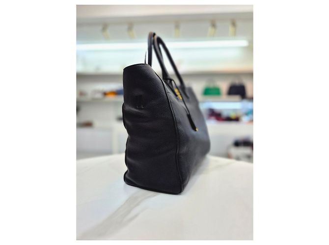 Prada Borsa tote e a tracolla Vitele Dino Red Nero - vista 13