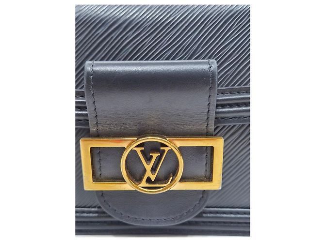 Louis Vuitton Borsa a tracolla e crossbody Mini Dolphin in pelle Epi nera Nero - vista 20