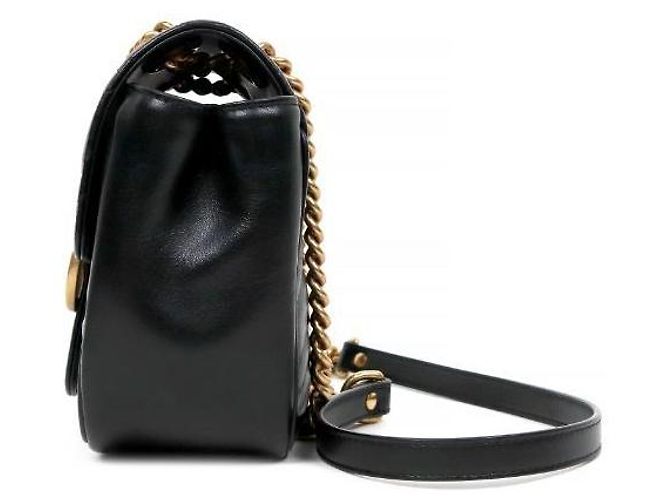 Gucci Mini Borsa a Tracolla Marmont Matelassé Nera - vista 2