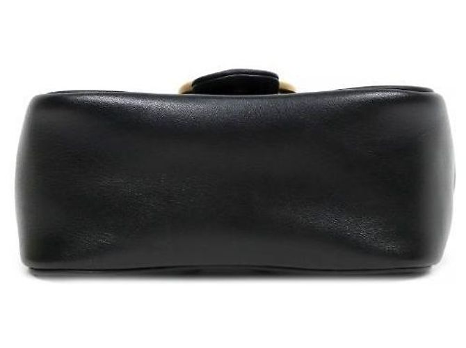 Gucci Mini Borsa a Tracolla Marmont Matelassé Nera - vista 4