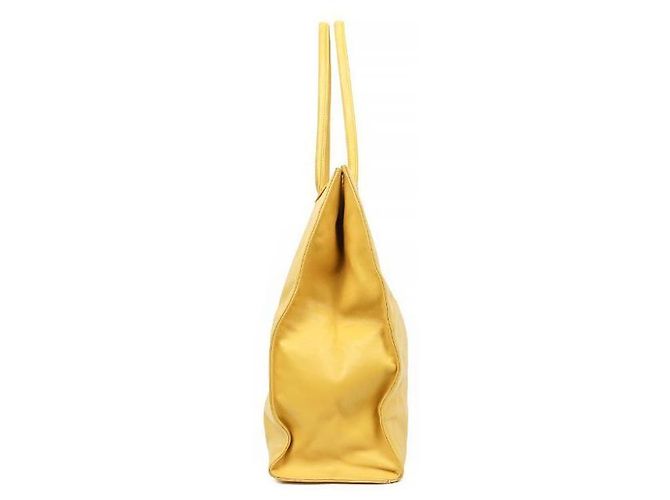 Chanel Borsa a tracolla Big CC in pelle gialla Giallo - vista 2