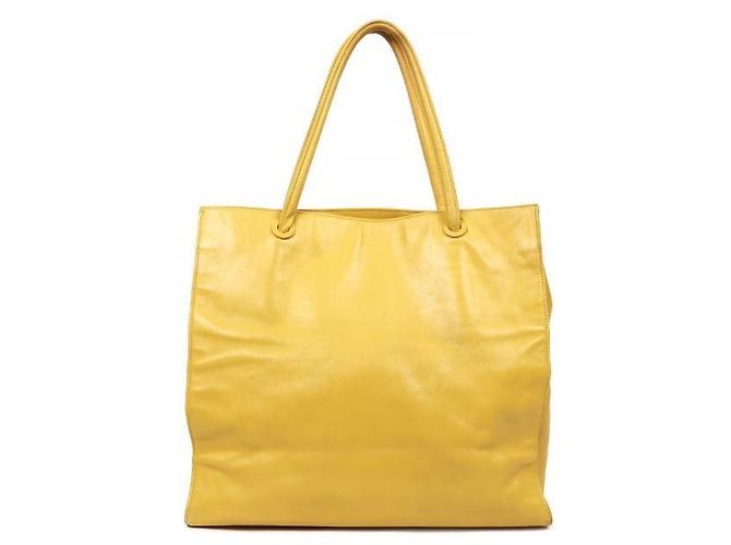 Chanel Borsa a tracolla Big CC in pelle gialla Giallo - vista 3