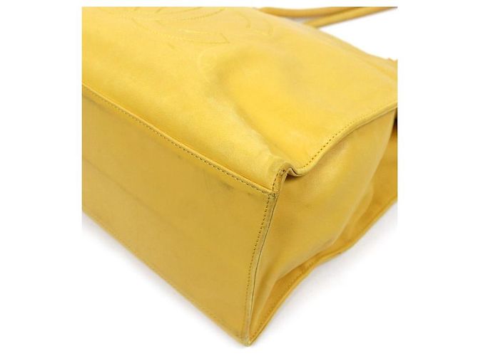 Chanel Borsa a tracolla Big CC in pelle gialla Giallo - vista 5