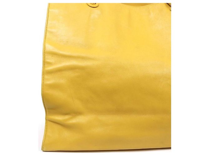 Chanel Borsa a tracolla Big CC in pelle gialla Giallo - vista 7