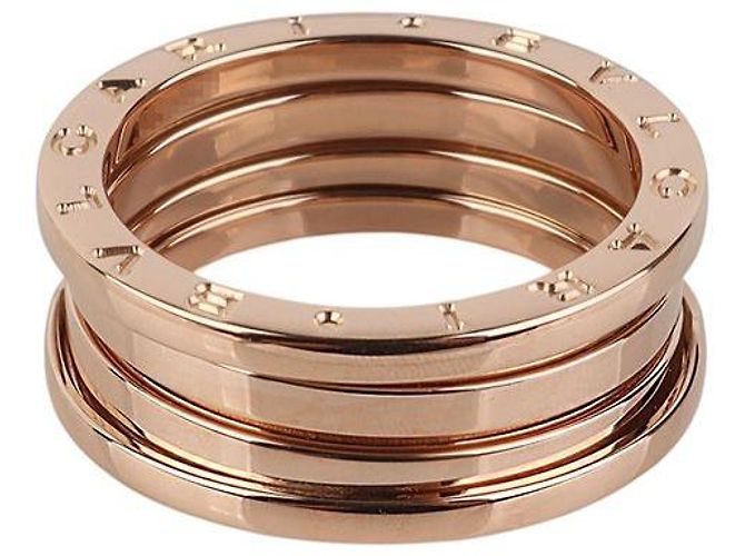 Bulgari B.zero1 3-Band Ring Pink Gold Size 60 - view 3