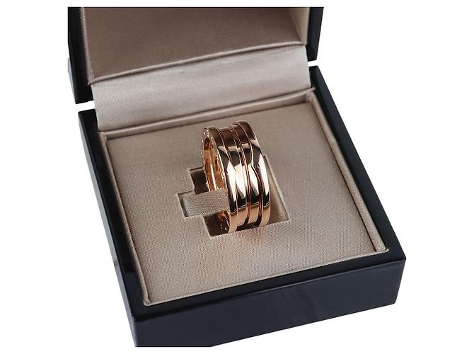 Bulgari B.zero1 3-Band Ring Pink Gold Size 60 - view 5