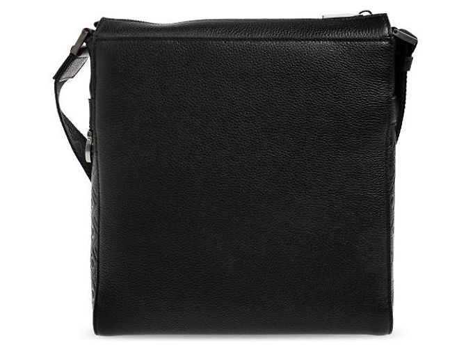 Salvatore Ferragamo Borsa a Tracolla Monogram Nero - vista 4