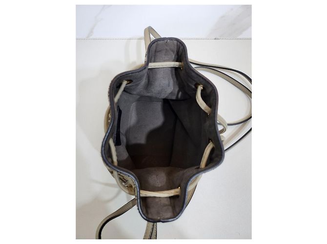 Fendi Borsa a Secchiello Montrezzo Bucket Mini a Spalla e Tracolla Marrone - vista 8