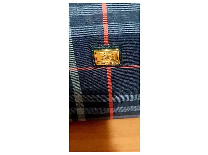 Borsa a mano Burberry Nova Check Rosso Grigio Blu scuro - vista 3