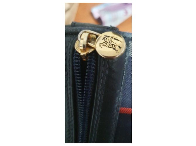 Borsa a mano Burberry Nova Check Rosso Grigio Blu scuro - vista 6