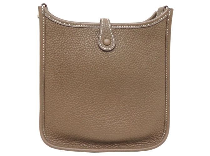 Hermès Borsa a tracolla Hermes Evelyne TPM Taupe - vista 2