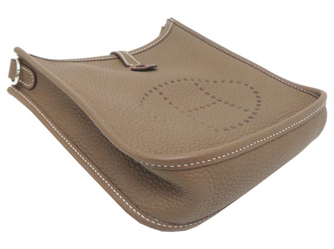 Hermès Borsa a tracolla Hermes Evelyne TPM Taupe - vista 3