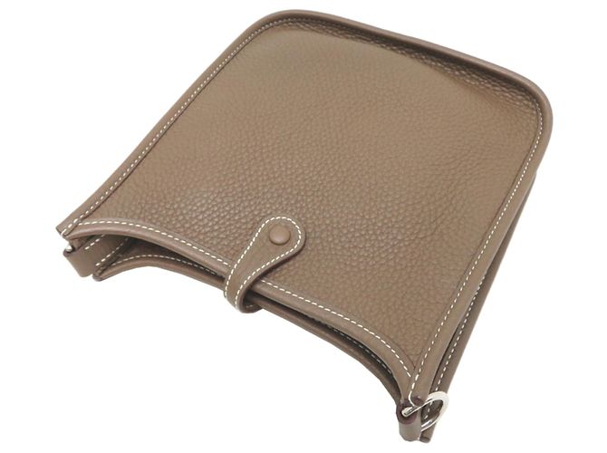Hermès Borsa a tracolla Hermes Evelyne TPM Taupe - vista 4