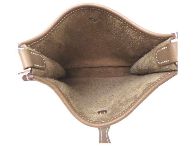 Hermès Borsa a tracolla Hermes Evelyne TPM Taupe - vista 5