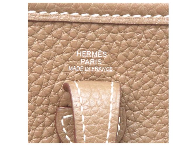 Hermès Borsa a tracolla Hermes Evelyne TPM Taupe - vista 6
