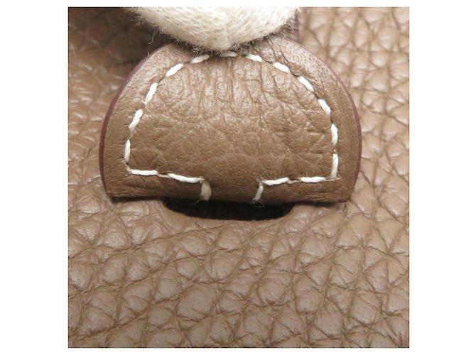 Hermès Borsa a tracolla Hermes Evelyne TPM Taupe - vista 7
