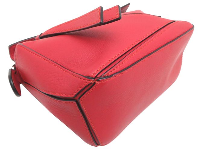 Borsa a mano Loewe Puzzle Mini da donna Rosso - vista 3