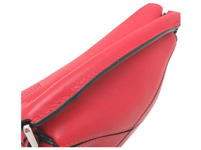 Borsa a mano Loewe Puzzle Mini da donna Rosso - vista 5