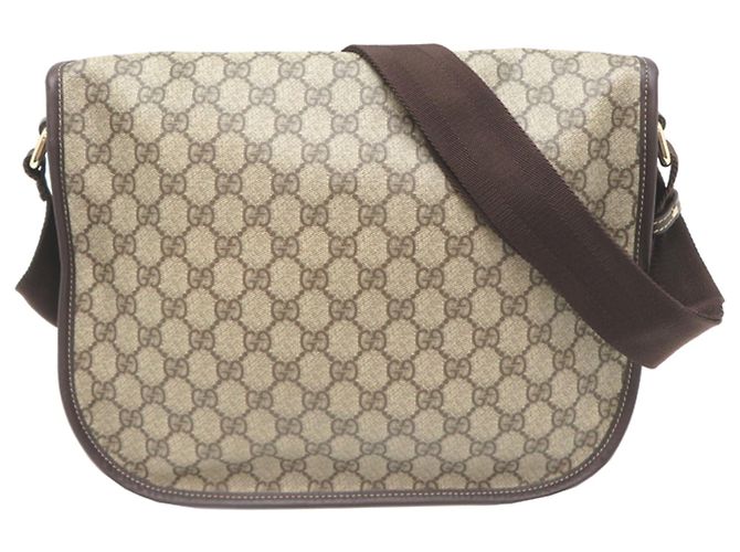 Borsa a tracolla donna Gucci GG Supreme Marrone Beige - vista 2