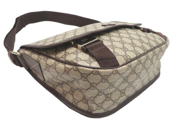 Borsa a tracolla donna Gucci GG Supreme Marrone Beige - vista 3